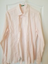 Mens Fashion Casual Long Sleeve Shirt Business Slim Fit Shirt Print Blouse Top