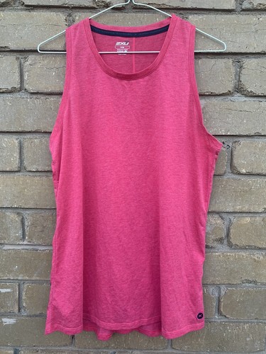 Womens gorgeous 2XU Pink Sleeveless Activewear Top Size L RRP$89 great condition