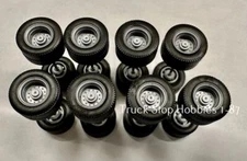 HO 1:87 Herpa # 9466 Trailer Axle Wheel Sets - (8 rear duals axle sets)12.3 mm D