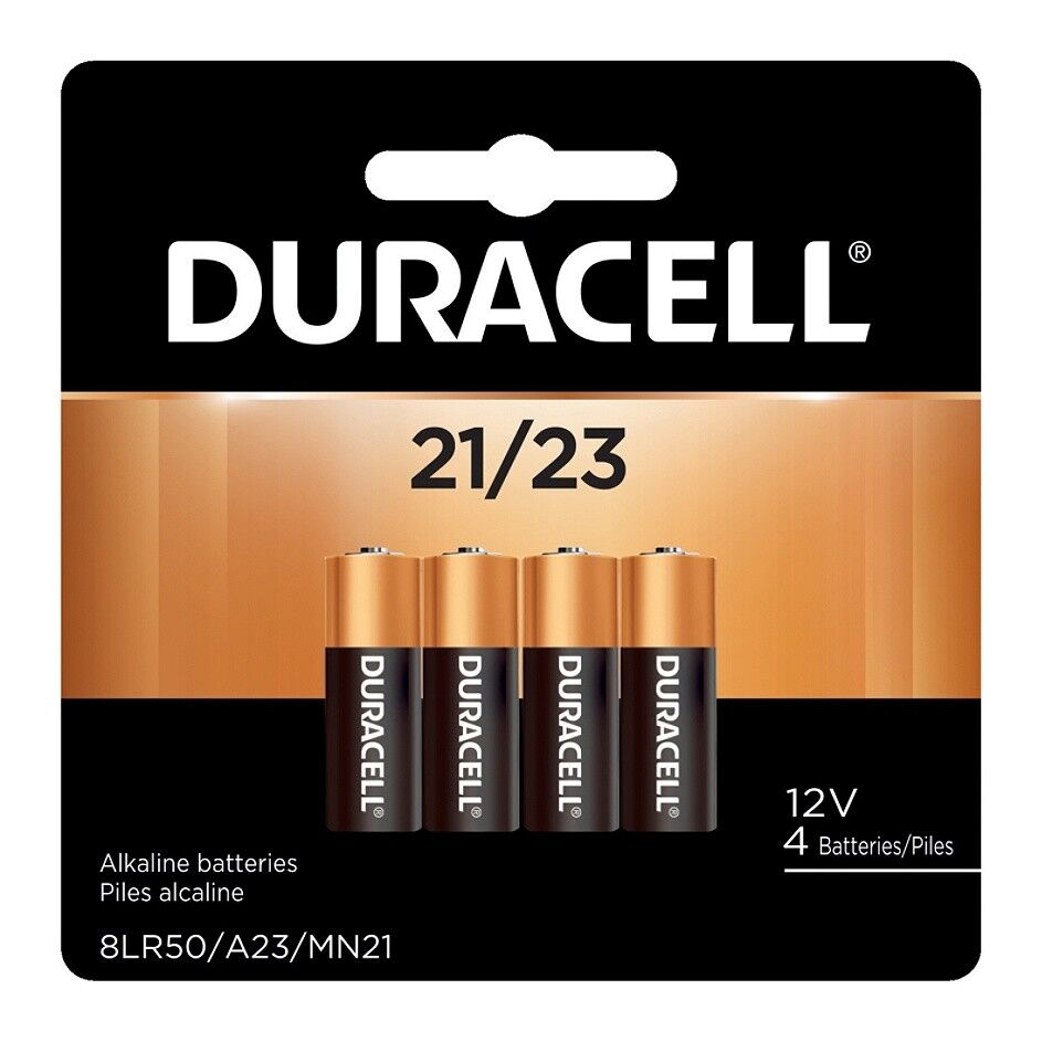 4 Pack Duracell A23 12 Volt Batteries MN21 MN23 23AE 21/23 GP23