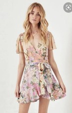 Spell and the gypsy Blue Skies wrap front dress - stunning uk6