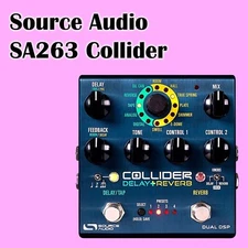 Source Audio Sa263 Collider Stereo Delay Reverb Effects Pedal - In Factory Box!