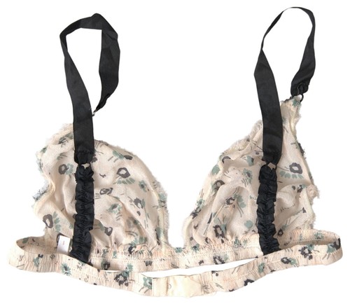 COSTUME NATIONAL Bikini Bra Beige Floral Underwear IT1 /US XS/ EU S 280usd - Picture 3 of 5