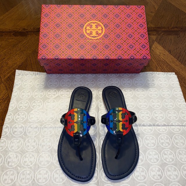 tory burch sandals rainbow