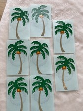Mrs. Grossman's Sticker Lot 8 L Mods Sheet Flowers Palm Tree Vintage 1989