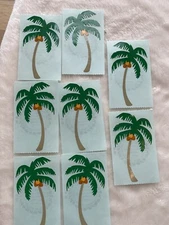 Mrs. Grossman's Sticker Lot 8 L Mods Sheet Flowers Palm Tree Vintage 1989