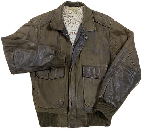 Leather Bomber Jacket Men 