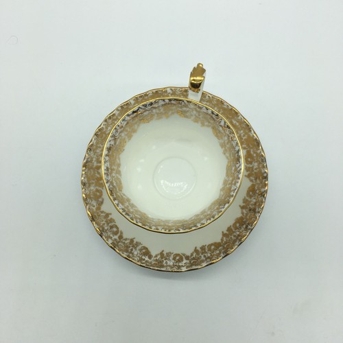 Royal Albert Mother Tea Cup Saucer Set Gold Floral Pattern England Mother's Day - Picture 4 of 10