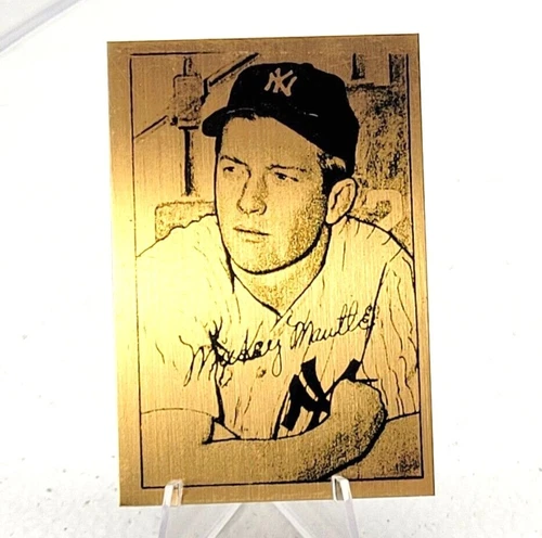 UNICORN! Printing Plate from ORIGINAL MICKEY MANTLE 1952 BOWMAN ROOKIE RC #101 