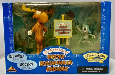 ロッキー と ブルウィンクル と 友達 フィギュアセット 1991年 1991 Bullwinkle & Friends Bendable Figures- Sealed- Rocky