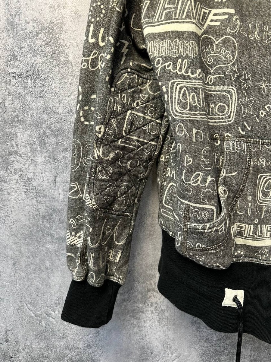 メ*2様 galliano hoodie Galliano Full Zip Hoodie Monogram Rare Sweater Men's