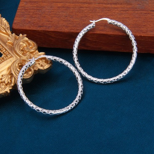 Vinani Orecchini Huggie Hoop Del Cerchio Creole - Rotondo - Stretto - Brillante - Argento Sterling 925 - CGG : Vinani - Foto 12