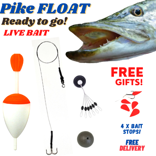 Live Bait Pike Fishing Rigs Pike Fishing Float Kit Including Trace