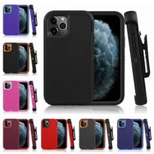 Rugged Defender Case for iPhone 12 12 Miin 12 Pro Max Belt clip Fits Otter Box