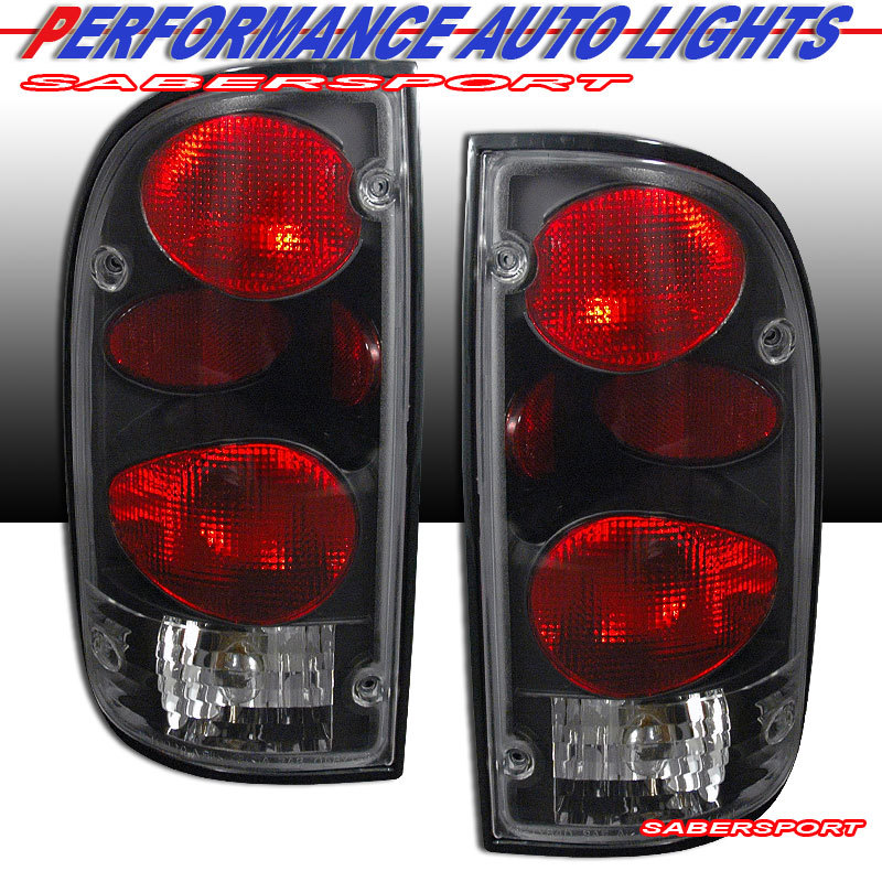 Set Of Pair Black Clear C-Bar LED Taillights For 1995-2000 Toyota Tacoma 2WD 4WD - Foto 13