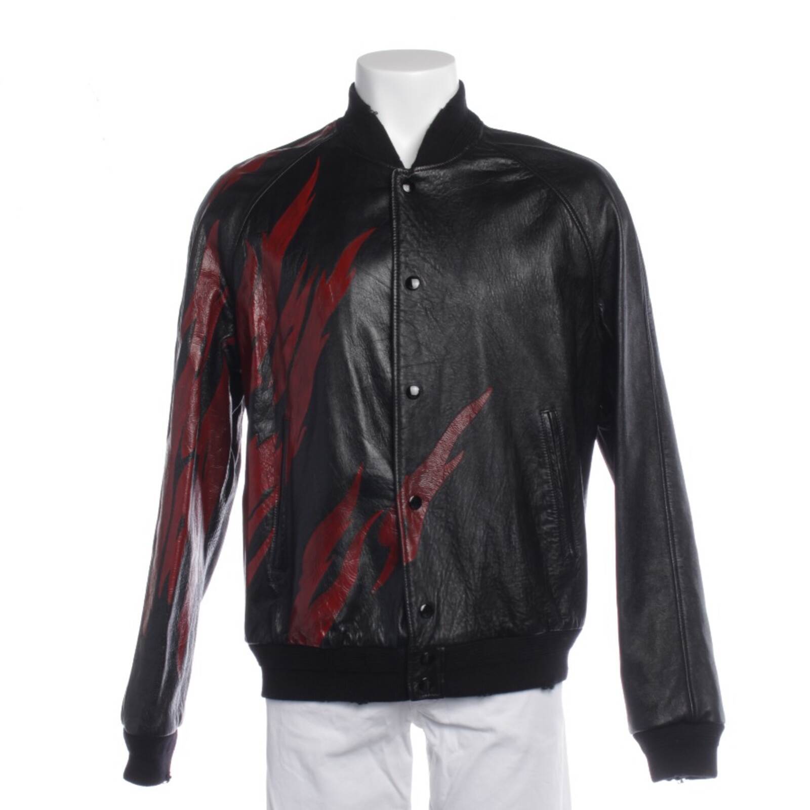 Giacca di pelle Saint Laurent multicolore 54