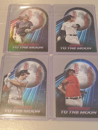 2024 Topps To The Moon 4 Karten Lot - Juan Soto, Devers, Olson, Julio Rodriguez - Bild 1 von 5