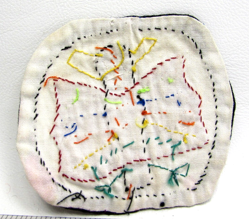 Parche Chaqueta Mariposa Vintage Panamá Mola Kuna Indio Cosido a Mano Arte Popular - Imagen 3 de 3
