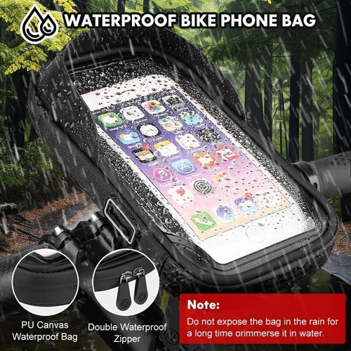 Wasserdicht Halter Smartphone Halterung Handy Tasche Für Fahrrad Motorrad - Zdjęcie 5 z 8