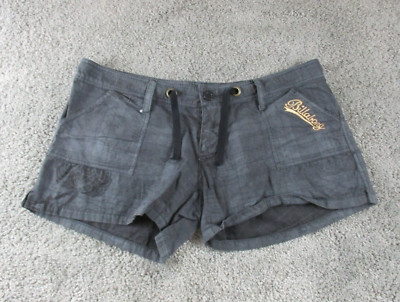 Billabong Shorts 38 Drawstring Grey Check Casual Mens Australian Made