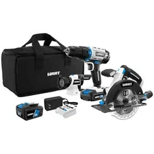 HART 20-Volt Cordless 6-Tool Combo Kit (1) 4.0Ah (1) 1.5Ah Lithium-Ion Batteries