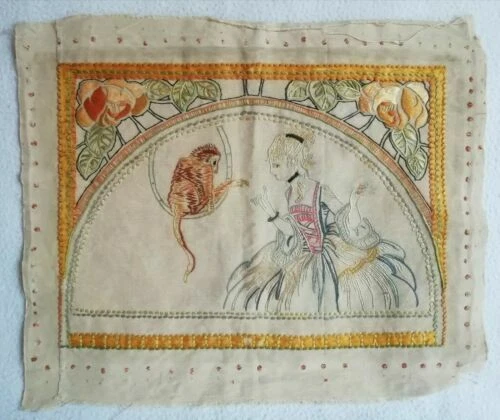Textiles anciens Art déco broderies