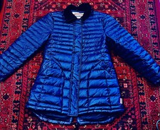 Hunter Purple Thick Puffer Jacket Long Medium Black Interior Medium