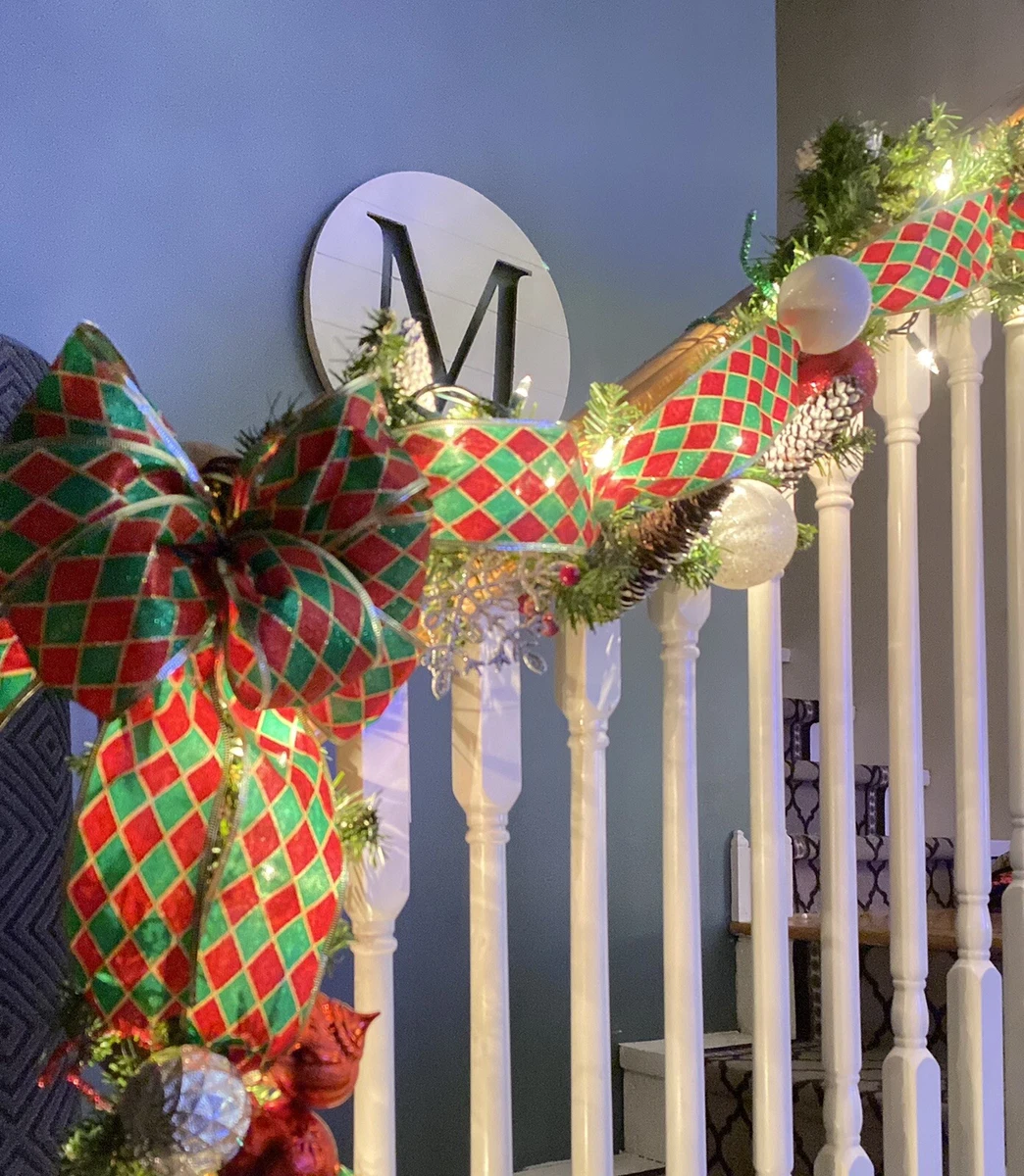 Decorating Banister With Deco Mesh Shelly Lighting