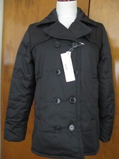 Lacoste Black Water Resistant Breathable Women's Jacket Coat New