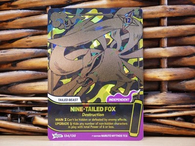 Naruto Mythos NINE-TAILED FOX 134/130| NM Near Mint | KONOHA SHIDO 1st ed | 2026