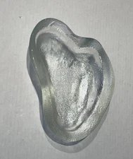 Vintage BLENKO Art Glass FREEFORM Abstract AMOEBA Bowl DISH Ashtray MCM Clear