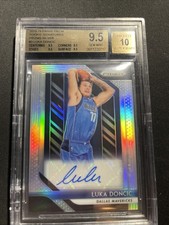 2018-19 Panini Prizm Luka Dončić Silver Rookie Auto BGS 9.5 Auto 10 TRUE GEM 💎