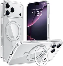 Temdan Designed Case for iPhone 17 Pro Max with 360°Rotatable Invisible Magne...