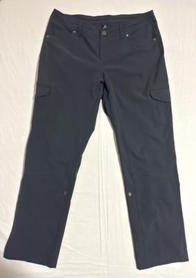 Kuhl Pants Womens 14 Short Stretch Roll Up Convertible Hiking Outdoor Gray