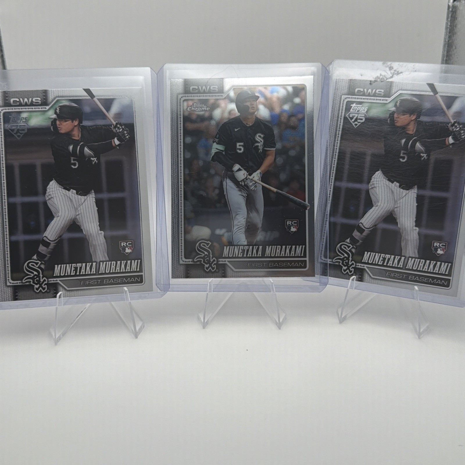 Topps 2026 Chrome Rookie Card Lot (3) Munetaka Murakami, Chicago White Sox