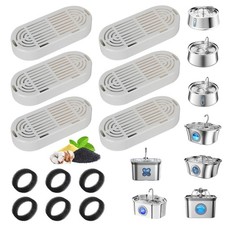Cat Water Fountain Filter,Cat Fountain Filters Replacement for 3.2L/108oz shi...