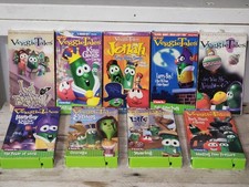 9 Vintage Veggie Tales VHS Lot Christian Values Sing Along Telling The Truth