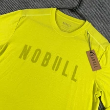 NoBull Shirt Mens Medium Neon Green Long Sleeve CrossFit Gym Workout New