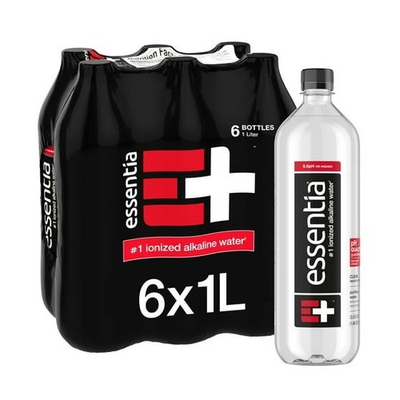 #ad Essentia Bottled Water Ionized Alkaline Water 1 Liter Each 6 Total Bottles $9.28