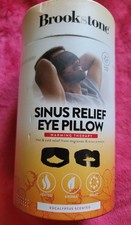 Brookstone Sinus Relief Eye Pillow EUCALYPTUS Scented Hot  Cold Therapy SEALED