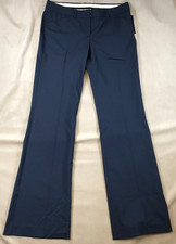 NWT THEORY Women's Max C Navy Wool Blend Pants Trousers, Size 8