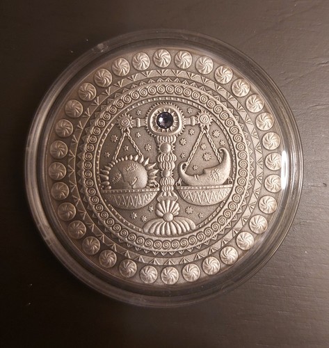 2009 BELARUS SIGNS OF THE ZODIAC LIBRA 1oz.SILVER 20 RUBLES