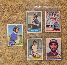 (5) Harold Baines 1981 Topps Rookie card RC Fleer 1982 1983 1984 Donruss Sox HOF. rookie card picture