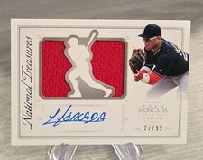Yoan Moncada 2015 Panini National Treasures Jumbo Patch Autograph /99 Red Sox