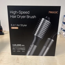 7 Magic Hair Dryer Brush & 6 in 1 Hair Styler 110000 RPM HB-800