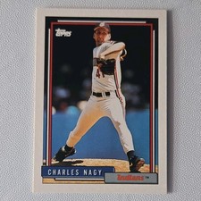 Topps 1992 Charles Nagy #299 Cleveland Indians Base Set Baseball Card