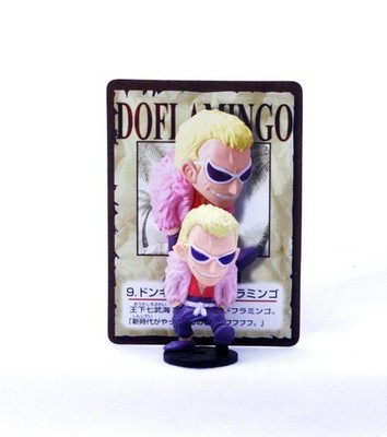 Early Model One Piece World Shichibukai Doflamingo Mini Figure Rare BANDAI