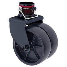 Trailer Jack Wheel, 6 Inch Dual Caster, 2000 Lbs Swivel, 2 Inch Tube Fit