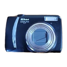 Nikon COOLPIX L1 6.2MP Digital Camera Black 5X Zoom PARTS of REPAIR UNTESTED