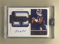 2022 Panini One Rookie Patch Autographs Red #48 Malik Willis 1/25 Dolphins QB